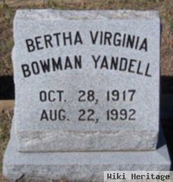 Bertha Virginia Bowman Yandell