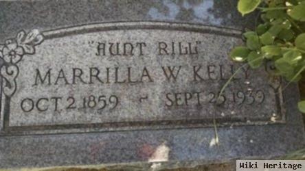 Marrilla W. "aunt Rill" Kelly