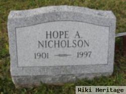 Hope A. Nicholson