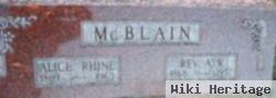 Alice Rhine Mcblain