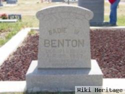 Sadie Ware Means Benton