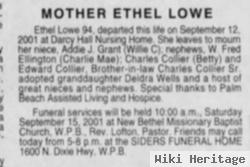 Ethel E Lowe