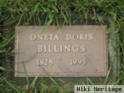 Oneta Doris Billings