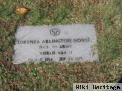 Sgt Lorenza Arlington Nowell