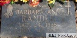 Barbara Ann Randle