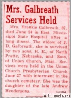 Frankie R. Henderson Galbreath