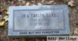 Ora Taylor Lake