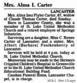 Alma Inez Plyler Carter