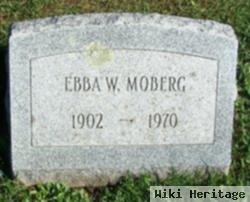 Ebba W Moberg