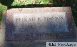 Beulah Kathryn Johnson Simpson