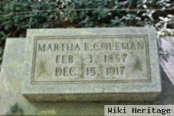 Martha E Coleman