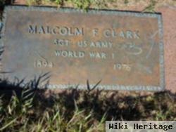 Malcolm F Clark
