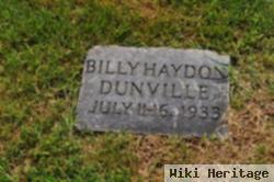 Billy Haydon Dunville