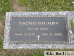 Pfc Timothy Foy Albin
