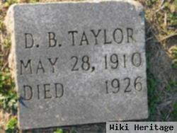 D. B. Taylor