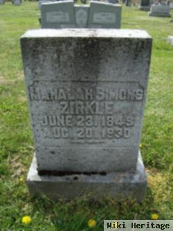 Mahala Simons Zirkle