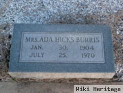 Ada Hicks Burris