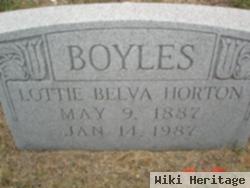 Lottie Belva Horton Boyles