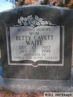 Betty Louise Cavett Waite