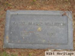 Mabel Marion "marie" Armstrong Walston