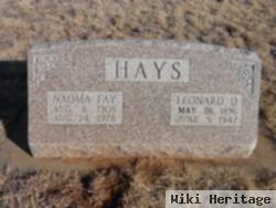 Naoma Fay Horn Hays