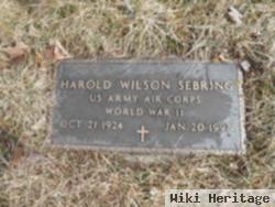 Harold Wilson Sebring