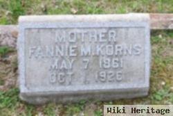 Fannie M Korns