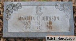 Marieta I. Johnson