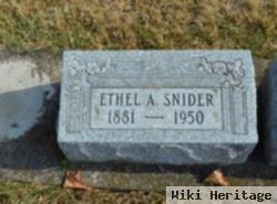 Ethel A Cox Snider