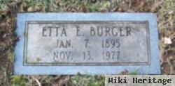 Etta E. Bowers Burger