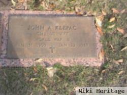 John A Klepac