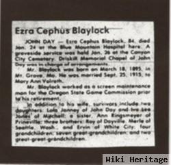 Ezra Cephus Blaylock