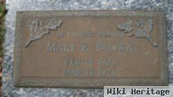 Mary E Brown