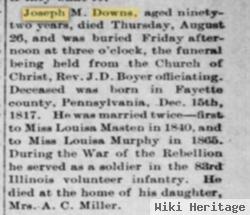 Pvt Joseph M. Downs