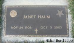 Janet "jess" Frew Halm