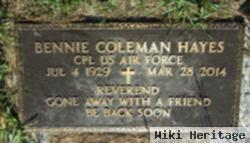 Rev Bennie Coleman Hayes