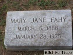 Mary Jane "janie" Fahy