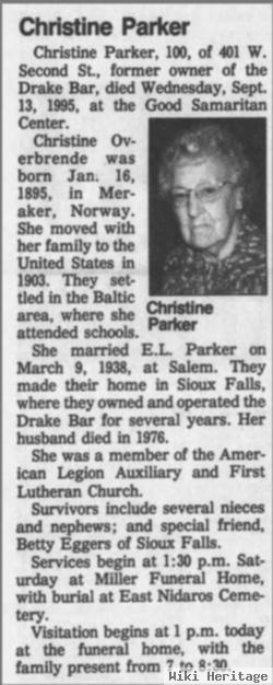 Christine Brende Parker