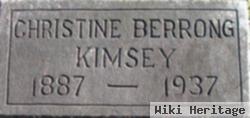 Olive Christine "christine" Berrong Kimsey