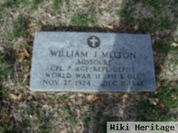 William Joseph "joe" Melton