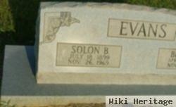 Solon B Evans