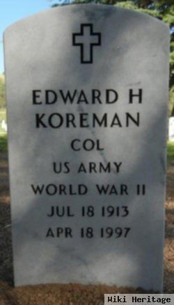 Edward H Koreman