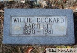 Willie Deckard Bartlett