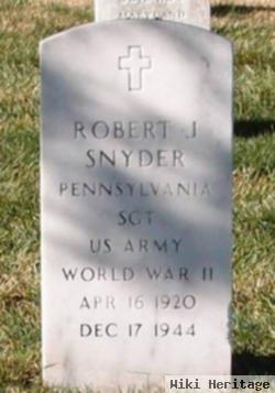 Sgt Robert J Snyder