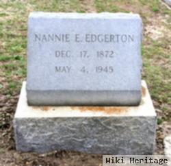 Nancy E. "nannie" Deans Edgerton