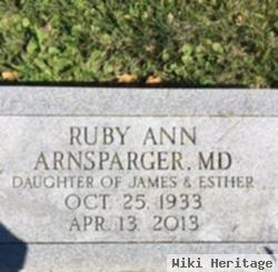 Dr Ruby Ann Arnsparger