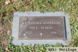 W V Thelma Anderson