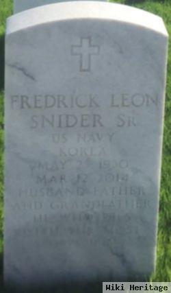 Frederick Leon Snider, Sr