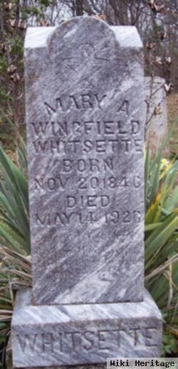 Mary A. Gibbs Wingfield Whitsette