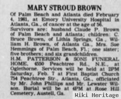 Mary Lee "doodle" Stroud Brown